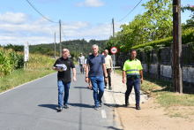 Avanza a construción da senda peonil entre Lapido e Maguxe, na parroquia de Ortoño