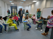 O alcalde e a concelleira de Cultura visitan as instalacións da Escola Municipal de Música de Ames O alcalde e a concelleira de Cultura visitan as instalacións da Escola Municipal de Música de Ames
