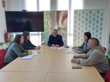 Imaxe da xuntanza mantida coa presidenta da Cámara de Comercio de Santiago de Compostela Imaxe da xuntanza mantida coa presidenta da Cámara de Comercio de Santiago de Compostela