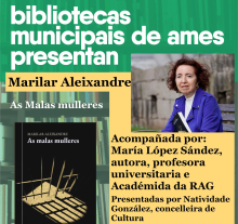Cartaz do encontro literario con Marilar Aleixandre