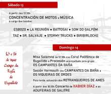 Cartaz das festas de San Isidro en Bugallido Cartaz das festas de San Isidro en Bugallido