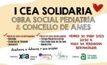 Cartaz da cea solidaria Obra Social Pediatría - Concello de Ames Cartaz da cea solidaria Obra Social Pediatría - Concello de Ames
