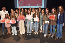 Imaxe grupal dos premiados no XX Certame Literario Imaxe grupal dos premiados no XX Certame Literario