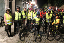 Imaxe da marcha ciclista nocturna da Semana da Mobilidade 2023 Imaxe da marcha ciclista nocturna da Semana da Mobilidade 2023
