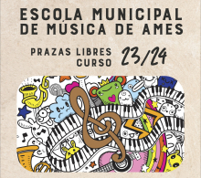 Cartaz das prazas libres da Escola de Música