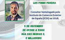 Cartaz do seminario sobre internacionalización en A Proa O espazo colaborativo A Proa organiza un obradoiro para impulsar a internacionalización das empresa do Concello de Ames