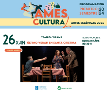 A Casa da Cultura de Bertamiráns acolle este venres a representación da obra “Último verán en Santa Cristina”