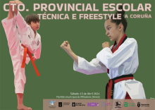 O pavillón municipal do Milladoiro acolle o campionato provincial en idade escolar de técnica e freestyle de Taekwondo