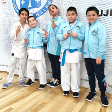 A escola de karate Dokkodo logra seis medallas na terceira xornada da Liga galega de karate