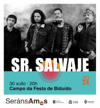 O concerto de Sr. Salvaje chega mañá a Biduído dentro da programación dos “Seráns de Ames” O concerto de Sr. Salvaje chega mañá a Biduído dentro da programación dos “Seráns de Ames”