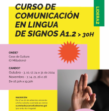 Aberto o prazo para inscribirse no curso de comunicación en lingua de signos A1.2 Aberto o prazo para inscribirse no curso de comunicación en lingua de signos A1.2