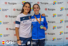 A deportista amesá Olivia Parga, xunto coa súa adestradora, Ruth Lorenzo A deportista amesá Olivia Parga, xunto coa súa adestradora, Ruth Lorenzo