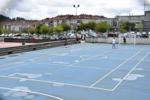 Imaxe da área deportiva do Milladoiro