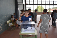 O alumnado da Rede municipal de comedores escolares vota polo menú de fin de curso
