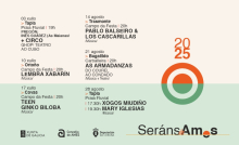 Volven os “Seráns de Ames” coa estrea este xoves de Trasmonte como sede no programa coa actuación de Pablo Balseiro & Los Cascarillas Volven os “Seráns de Ames” coa estrea este xoves de Trasmonte como sede no programa coa actuación de Pablo Balseiro & Los Cascarillas