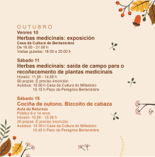 A Aula da Natureza organiza unhas xornadas botánicas para os días 10 e 11 de outubro A Aula da Natureza organiza unhas xornadas botánicas para os días 10 e 11 de outubro