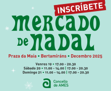 O Concello abre un prazo extraordinario para a presentación de solicitudes para o Mercado de Nadal 2025 O Concello abre un prazo extraordinario para a presentación de solicitudes para o Mercado de Nadal 2025
