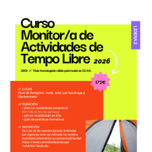 Xuventude Ames oferta un novo curso de monitor/a de actividades de tempo libre Xuventude Ames oferta un novo curso de monitor/a de actividades de tempo libre