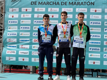 Gran actuación do Ames Atletismo Savante no Campionato de España de marcha atlética en ruta por federacións
