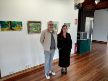 A pintora Silvia G. Armesto inaugura a súa exposición “Arquitecturas Internas”