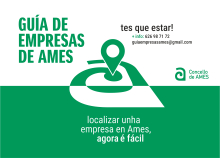 O Concello pon a disposición da veciñanza a Guía de Empresas de Ames para localizar de xeito sinxelo empresas, comercios e locais de hostalería
