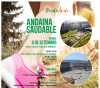 Cartel da andaina saudable polo último tramo do Camiño Portugués