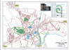 Mapa sobre o corte de tráfico en rúas de Bertamiráns os días 20 e 21 de xuño