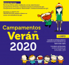 Cartel do programa de Campamentos de Verán 2020
