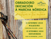 Cartel informativo do obradoiro de iniciación á marcha nórdica