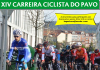 Cartaz da carreira ciclista do pavo