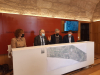 Imaxe da presentación do anteproxecto do trazado de carril bici que discorrerá entre a rotonda do Milladoiro e a Volta do Castro
