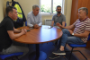 Imaxe da reunión mantida co presidente da Mancomunidade Serra do Barbanza