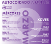 Cartaz das charlas e obradoiros de autocoidados femininos