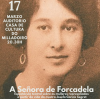 Cartaz da obra de teatro "A señora de Forcadela"