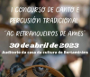 Cartaz do I concurso de canto e percusión tradicional