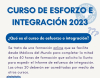 Cartaz do curso de esforzo e integración 2023