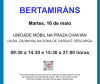 Cartaz da unidade móbil de doazón en Bertamiráns