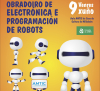 Cartaz do obradoiro de electrónica e programación de robots