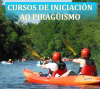 Cartaz dos cursos de iniciación ao piragüismo