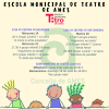 Cartaz das representacións da Escola municipal de teatro de Ames