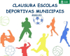 Cartaz da clausura das escolas deportivas