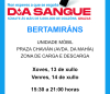 Cartaz da unidade móbil de doazón en Bertamiráns