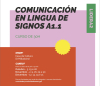 Cartaz do curso de lingua de signos