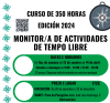 Cartel do curso de monitor de tempo libre 