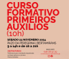 Cartaz do curso de primeiros auxilios organizado pola concellería de Mocidade